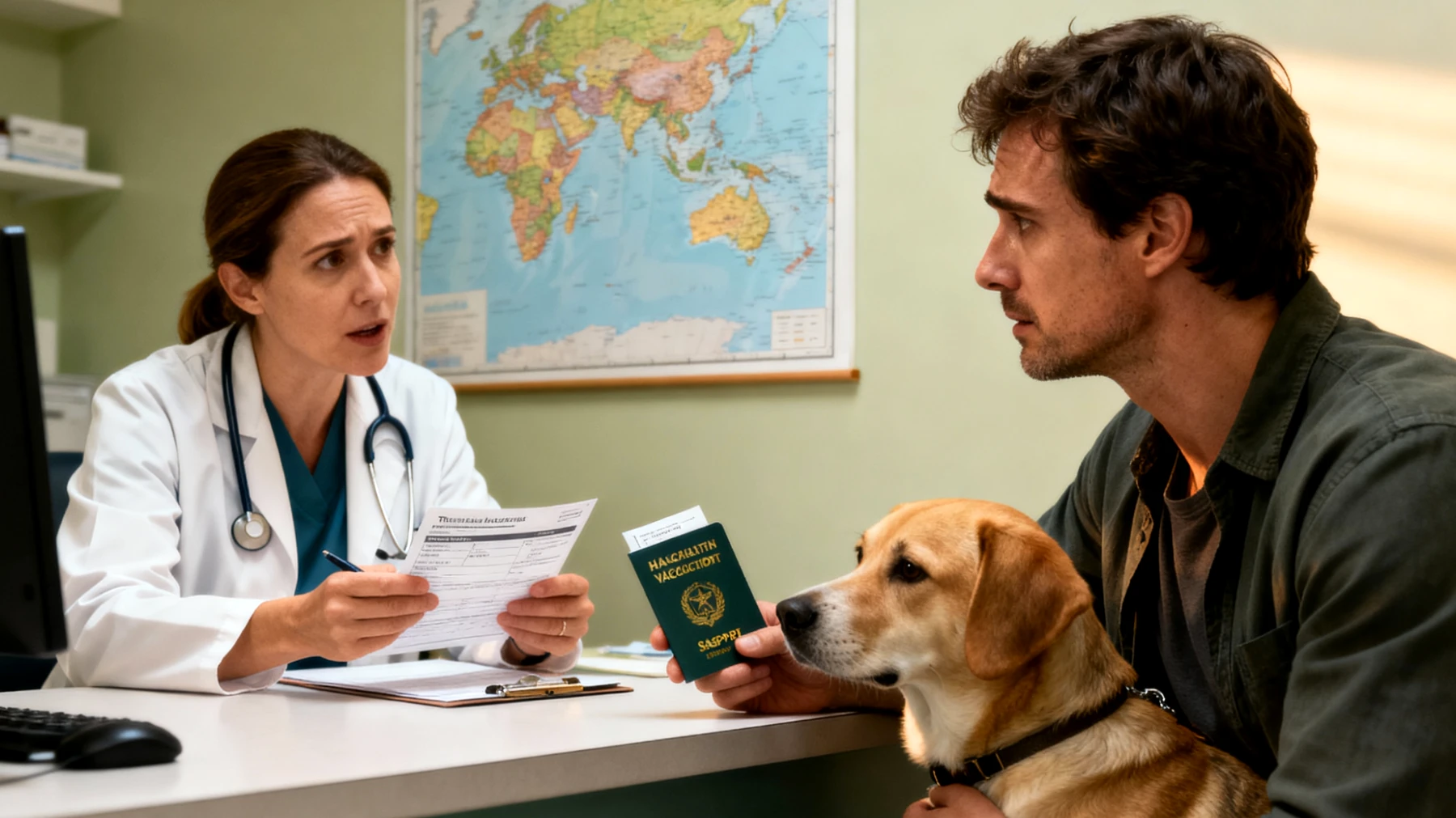 Viele Hundebesitzer sind unsicher, welche tierärztlichen Vorsichtsmaßnahmen und Gesundheitschecks vor einer Reise notwendig sind und wie sie ihren Hund während der Reise medizinisch optimal versorgen können"