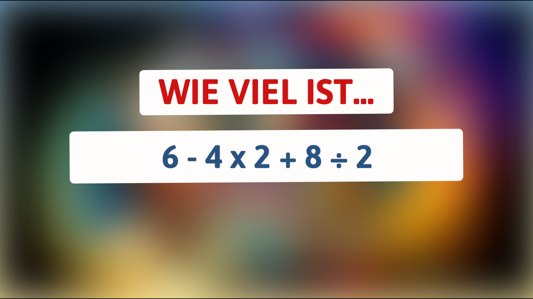 Kannst du dieses mathematische Rätsel lösen? Nur 5% der Menschen schaffen es!"