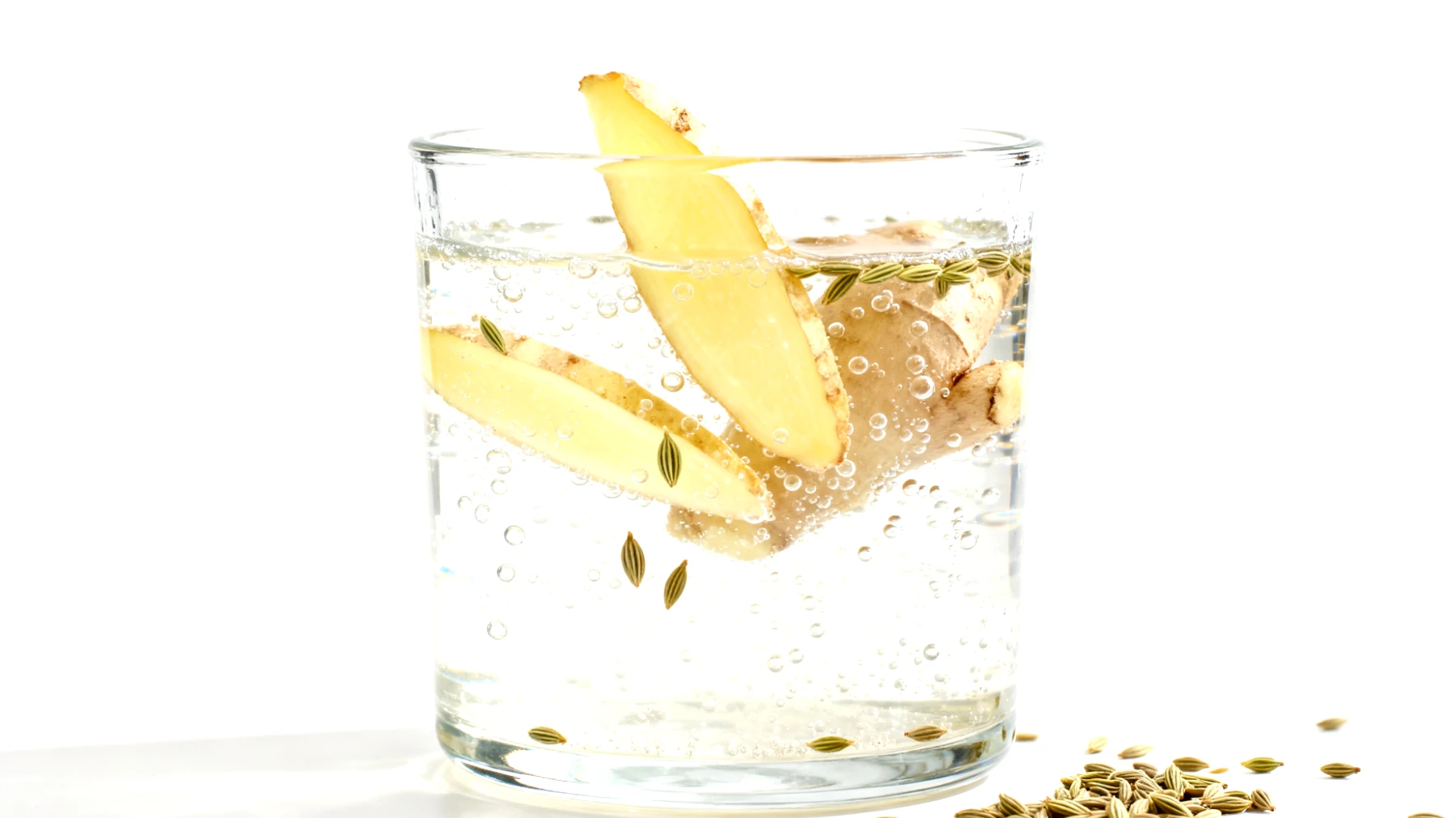 Kefir d'acqua con semi di finocchio e zenzero fresco"