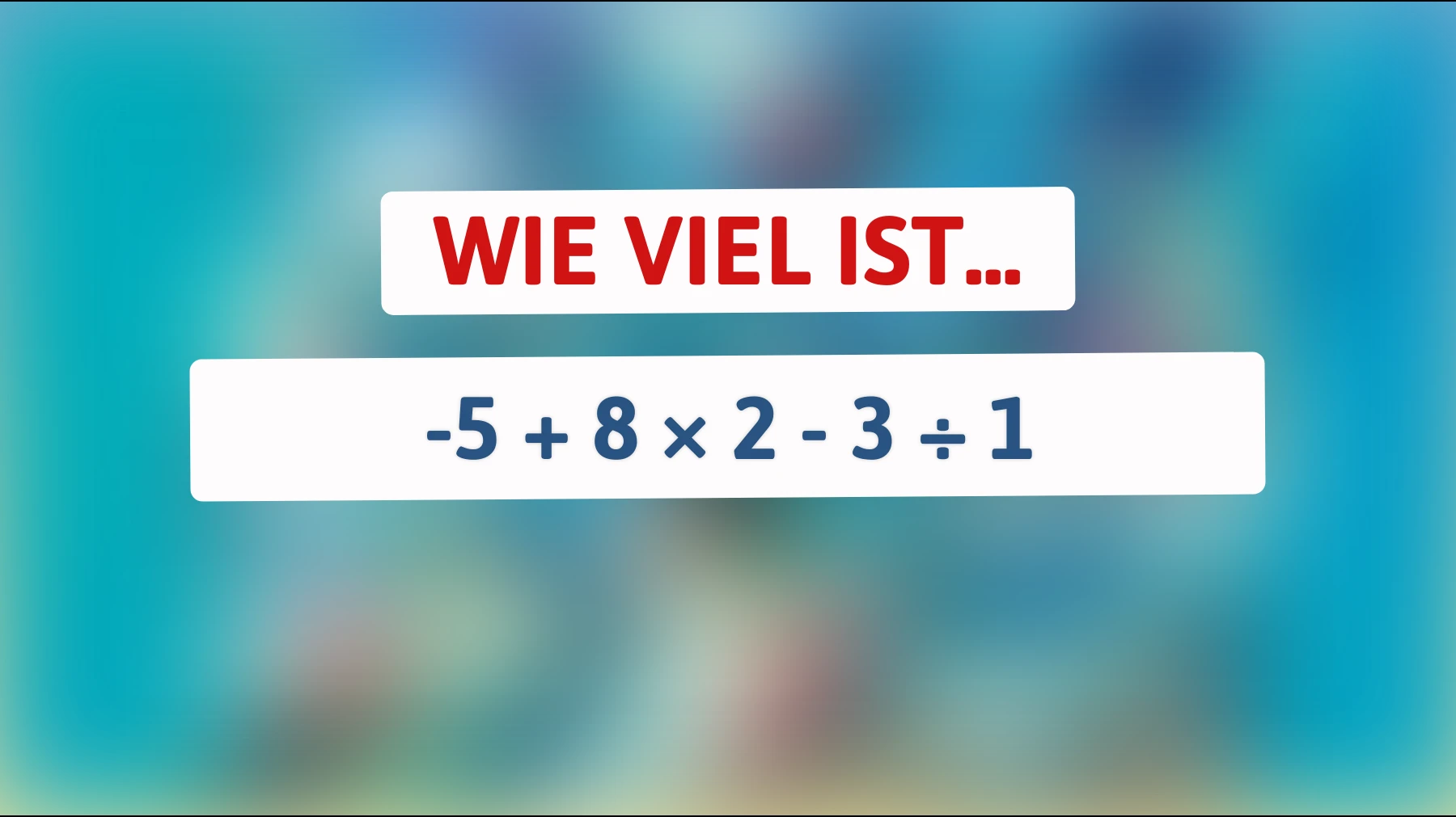 Löse das knifflige Rätsel: Nur wahre Genies knacken diese scheinbar einfache Mathe-Aufgabe!"