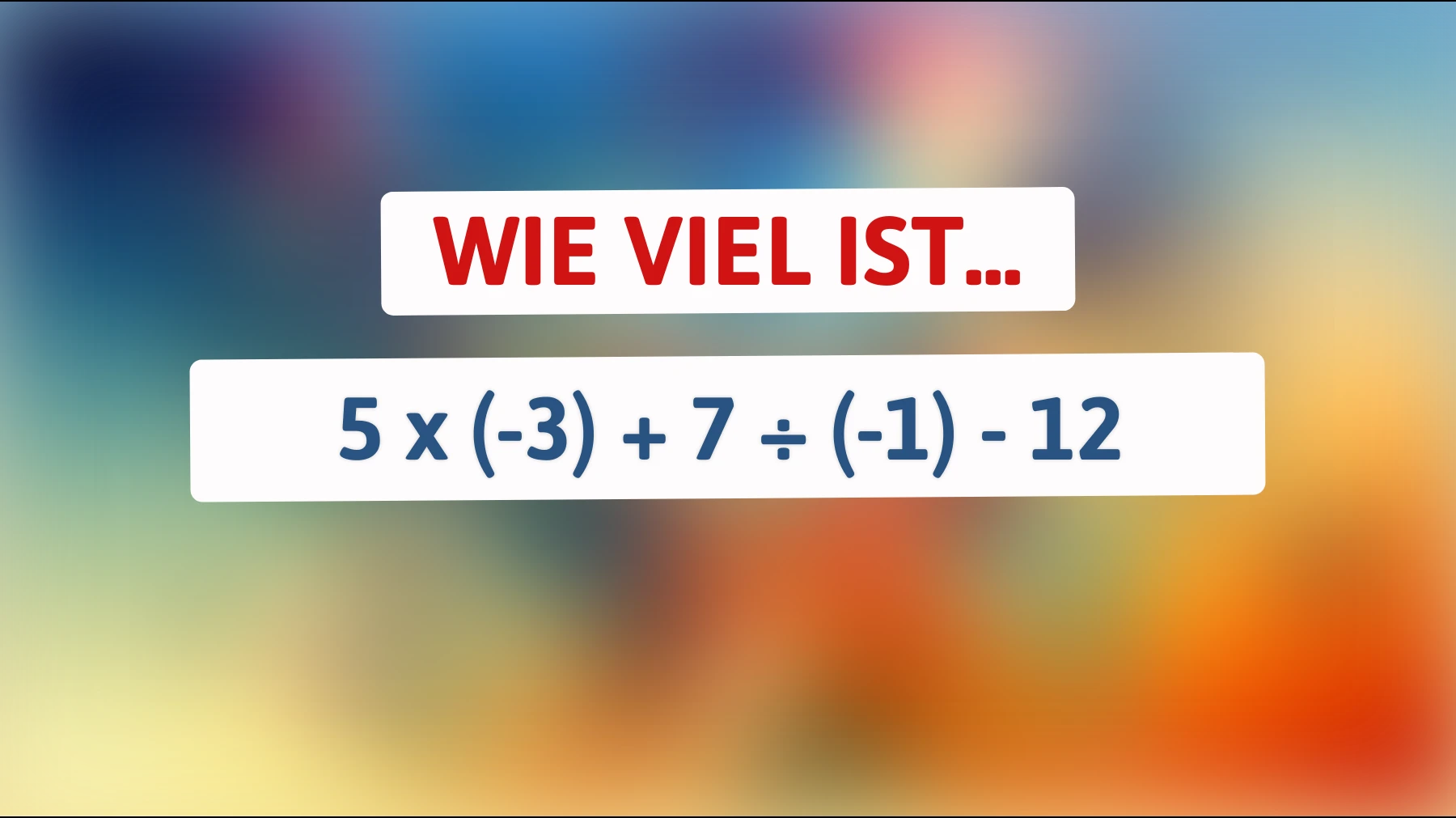 Nur Genies können lösen: Die knifflige Rechenaufgabe, die deinen Verstand herausfordert!"